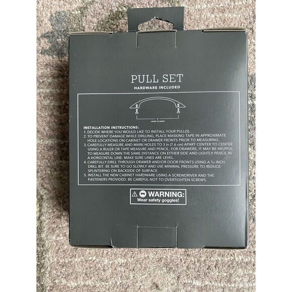 Threshold Drawer Cabinet 3" Pull Handle Oil-Rubbed Bronze Finish (Total 1 Box) - Picture 2 of 3